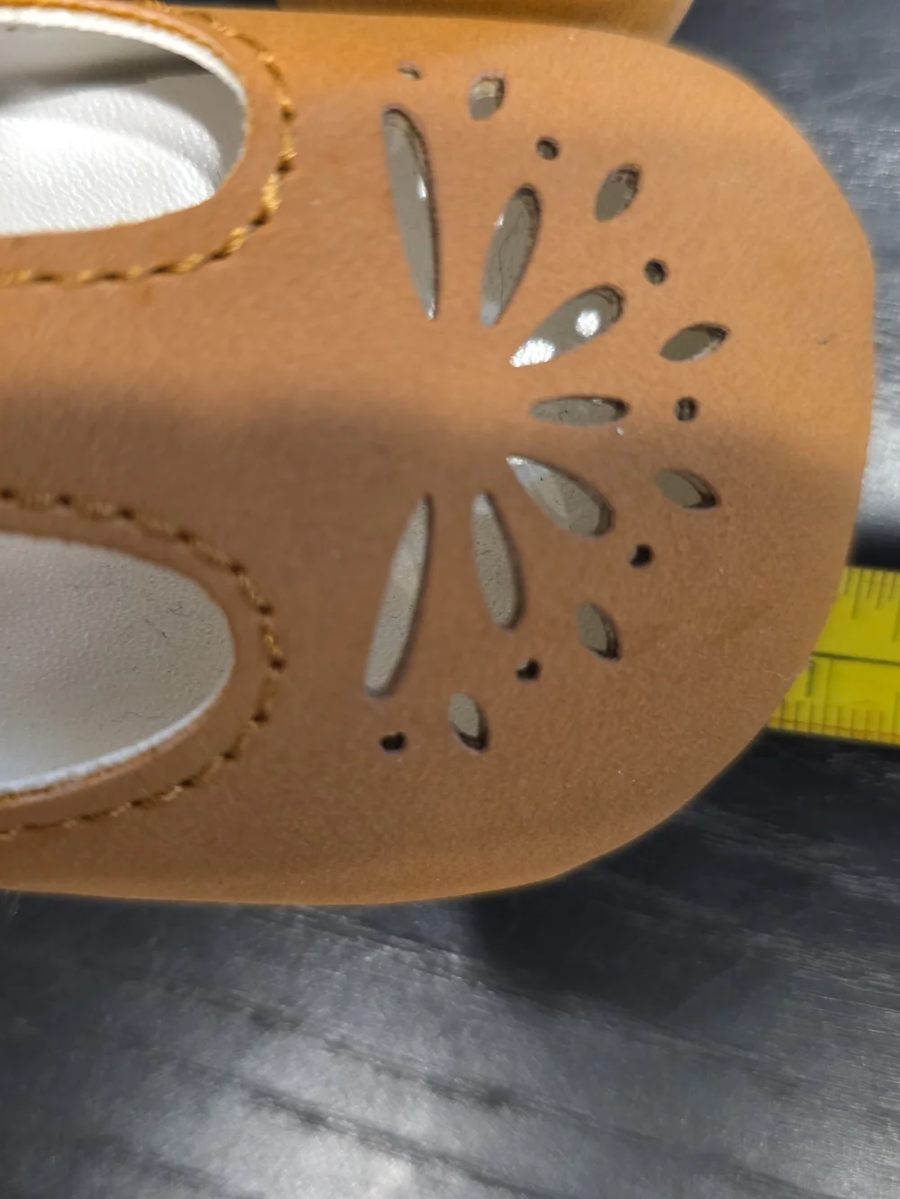 Classic T-Strap Kids Shoes in Tan